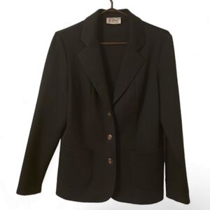 D'Allaird's vintage black 3-button blazer, M